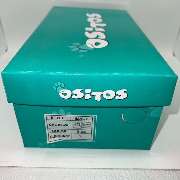 Ositos CAL-02K Burgundy Slip On Pom Pom Sneakers Loafers Size 7 Brand New - Picture 9 of 9